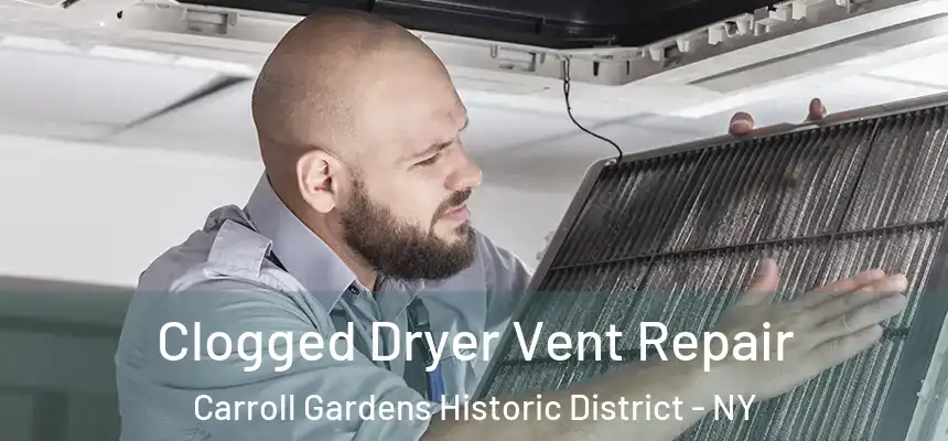 Clogged Dryer Vent Repair Carroll Gardens Historic District - NY